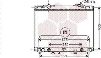 Van Wezel 83002175 - Radiator, engine cooling autospares.lv