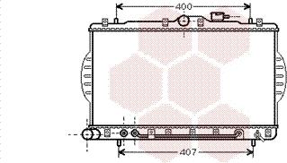 Van Wezel 82002048 - Radiator, engine cooling autospares.lv