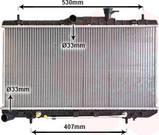 Van Wezel 82002086 - Radiator, engine cooling autospares.lv