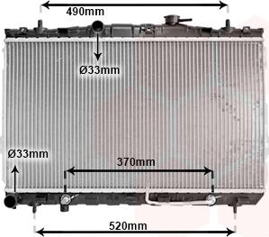 Van Wezel 82002105 - Radiator, engine cooling autospares.lv