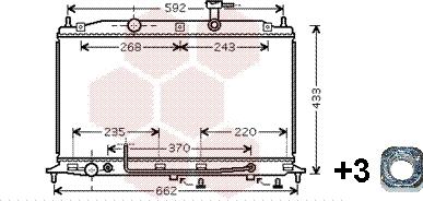 Van Wezel 82002177 - Radiator, engine cooling autospares.lv