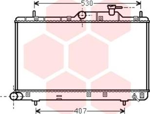 Van Wezel 82002307 - Radiator, engine cooling autospares.lv