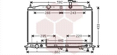 Van Wezel 82002252 - Radiator, engine cooling autospares.lv