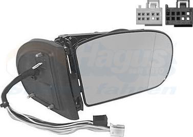 Van Wezel 3041858 - Outside Mirror autospares.lv