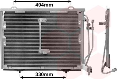 Van Wezel 30005245 - Condenser, air conditioning autospares.lv