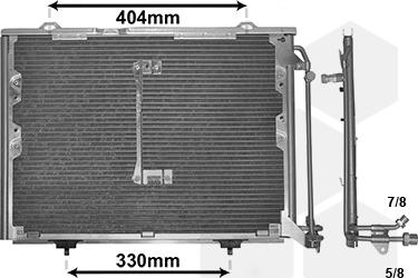 Van Wezel 30005207 - Condenser, air conditioning autospares.lv