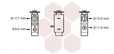 Van Wezel 30001094 - Expansion Valve, air conditioning autospares.lv