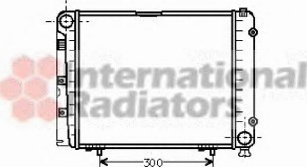 Van Wezel 30002095 - Radiator, engine cooling autospares.lv