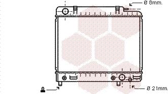 Van Wezel 30002041 - Radiator, engine cooling autospares.lv