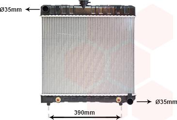 Van Wezel 30002043 - Radiator, engine cooling autospares.lv