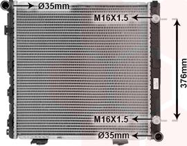 Van Wezel 30002065 - Radiator, engine cooling autospares.lv