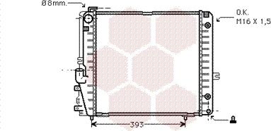 Van Wezel 30002086 - Radiator, engine cooling autospares.lv