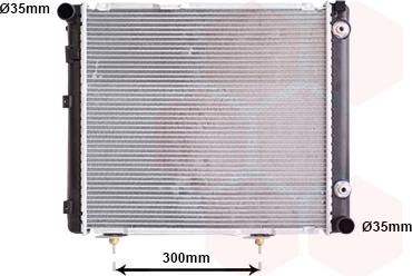 Van Wezel 30002080 - Radiator, engine cooling autospares.lv