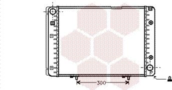 Van Wezel 30002082 - Radiator, engine cooling autospares.lv