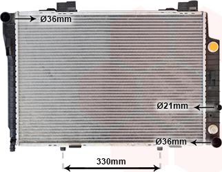 Van Wezel 30002147 - Radiator, engine cooling autospares.lv