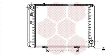 Van Wezel 30002134 - Radiator, engine cooling autospares.lv