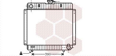 Van Wezel 30002136 - Radiator, engine cooling autospares.lv