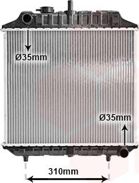 Van Wezel 30002127 - Radiator, engine cooling autospares.lv