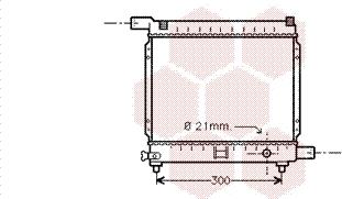 Van Wezel 30002179 - Radiator, engine cooling autospares.lv