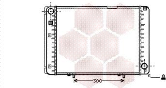 Van Wezel 30002175 - Radiator, engine cooling autospares.lv