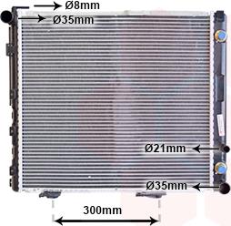 Van Wezel 30002178 - Radiator, engine cooling autospares.lv