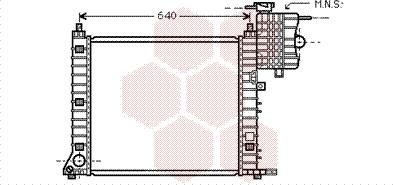 Van Wezel 30002348 - Radiator, engine cooling autospares.lv