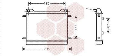 Van Wezel 30002347 - Radiator, engine cooling autospares.lv