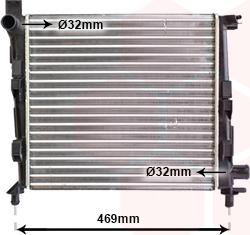 Van Wezel 30002310 - Radiator, engine cooling autospares.lv