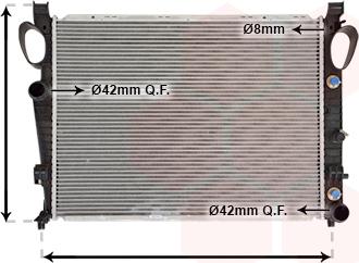 Van Wezel 30002311 - Radiator, engine cooling autospares.lv