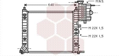 Van Wezel 30002243 - Radiator, engine cooling autospares.lv