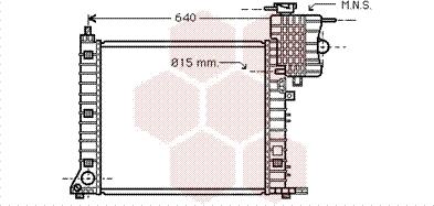 Van Wezel 30002336 - Radiator, engine cooling autospares.lv