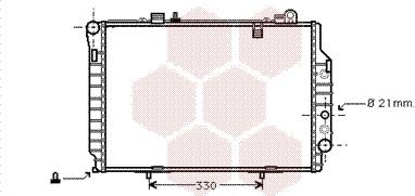 Van Wezel 30002203 - Radiator, engine cooling autospares.lv