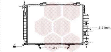 Van Wezel 30002235 - Radiator, engine cooling autospares.lv