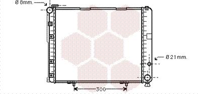 Van Wezel 30002236 - Radiator, engine cooling autospares.lv