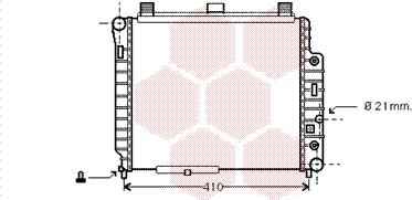 Van Wezel 30002238 - Radiator, engine cooling autospares.lv