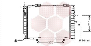 Van Wezel 30002229 - Radiator, engine cooling autospares.lv