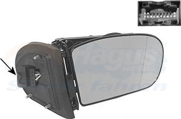 Van Wezel 3032854 - Outside Mirror autospares.lv