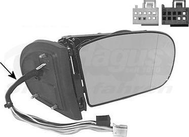 Van Wezel 3032858 - Outside Mirror autospares.lv