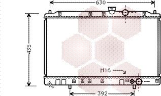 Van Wezel 32002064 - Radiator, engine cooling autospares.lv