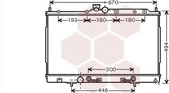 Van Wezel 32002197 - Radiator, engine cooling autospares.lv