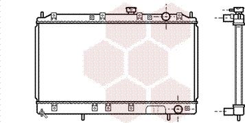 Van Wezel 32002141 - Radiator, engine cooling autospares.lv