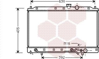 Van Wezel 32002148 - Radiator, engine cooling autospares.lv