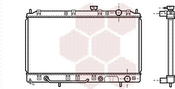 Van Wezel 32002143 - Radiator, engine cooling autospares.lv