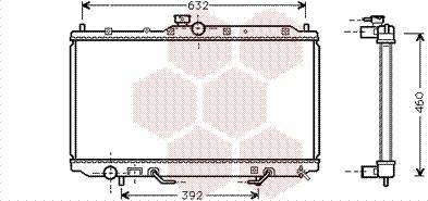 Van Wezel 32002153 - Radiator, engine cooling autospares.lv