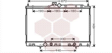 Van Wezel 32002185 - Radiator, engine cooling autospares.lv