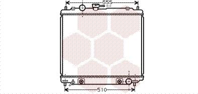 Van Wezel 32002138 - Radiator, engine cooling autospares.lv