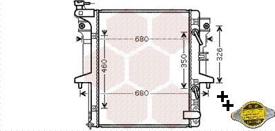 Van Wezel 32002204 - Radiator, engine cooling autospares.lv