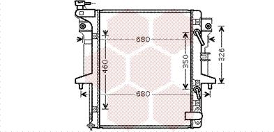 Van Wezel 32002205 - Radiator, engine cooling autospares.lv