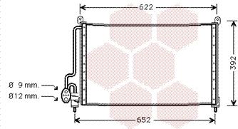 Van Wezel 37005229 - Condenser, air conditioning autospares.lv