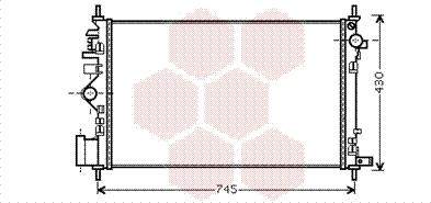 Van Wezel 37002471 - Radiator, engine cooling autospares.lv